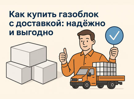 Как купить газоблок с доставкой: надёжно и выгодно