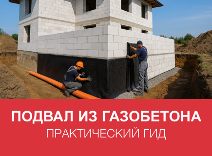 Можно ли делать подвал и цокольный этаж из газобетона? – Практический гид